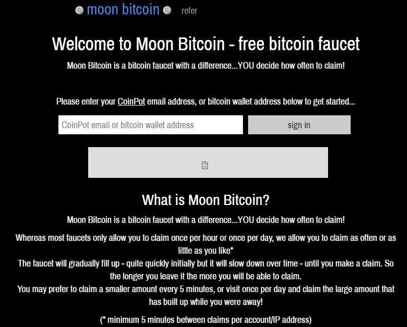 Биткоин-кран Moonbitcoin